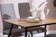 Pisipilt: Montpellier & Jasmin söögilaua komplekt neljale, 120x75 cm, puidutoonis/must laud & must/hallid toolid