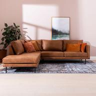 Pisipilt: Copenhagen avatud nurgaga diivan (vasak), Essenza 04, konjak (sis. must metalljalg)