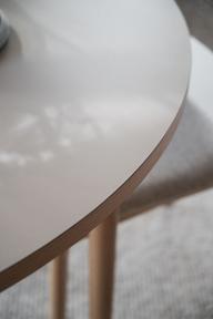 Fairmount söögilaud, ümar Ø120, beež/whitewash tamm