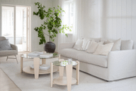 Pisipilt: Arran diivanilaud Ø93 whitewash tamm/klaas