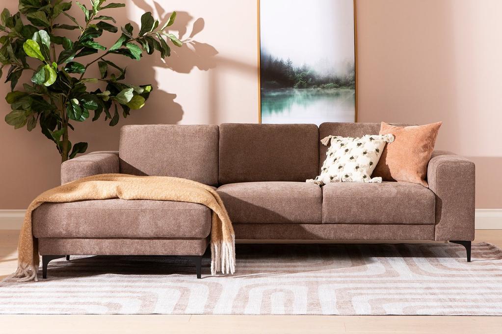 Westcoast 3-kohaline diivan, vasak, Storm 18, pruun