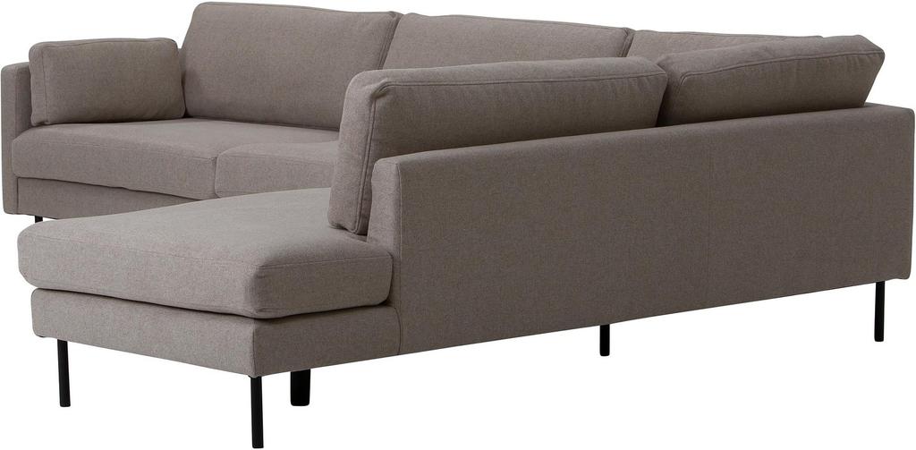 Copenhagen Nordic avatud nurgaga diivan (parem), beež / must metalljalg