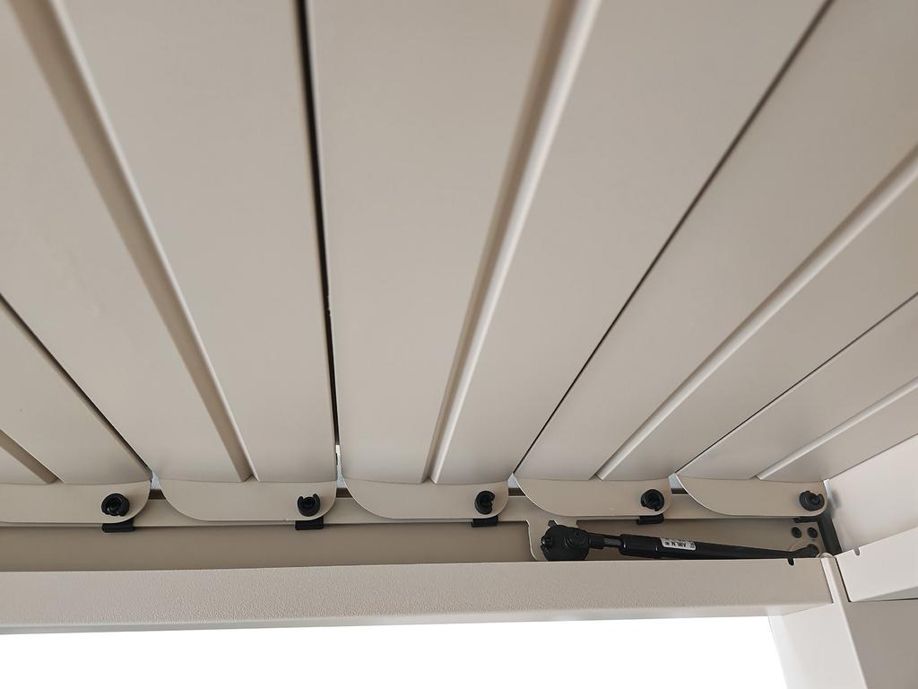 Nordic Aiamööbli paviljon 3x4m võrekatusega, khaki värvi