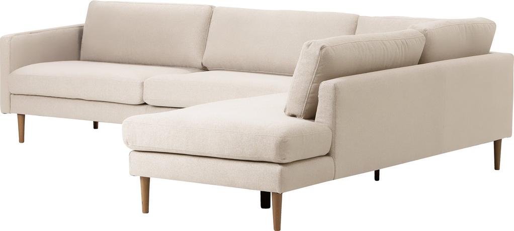 Copenhagen Nordic avatud nurgaga diivan (parem), beež / tammejalg