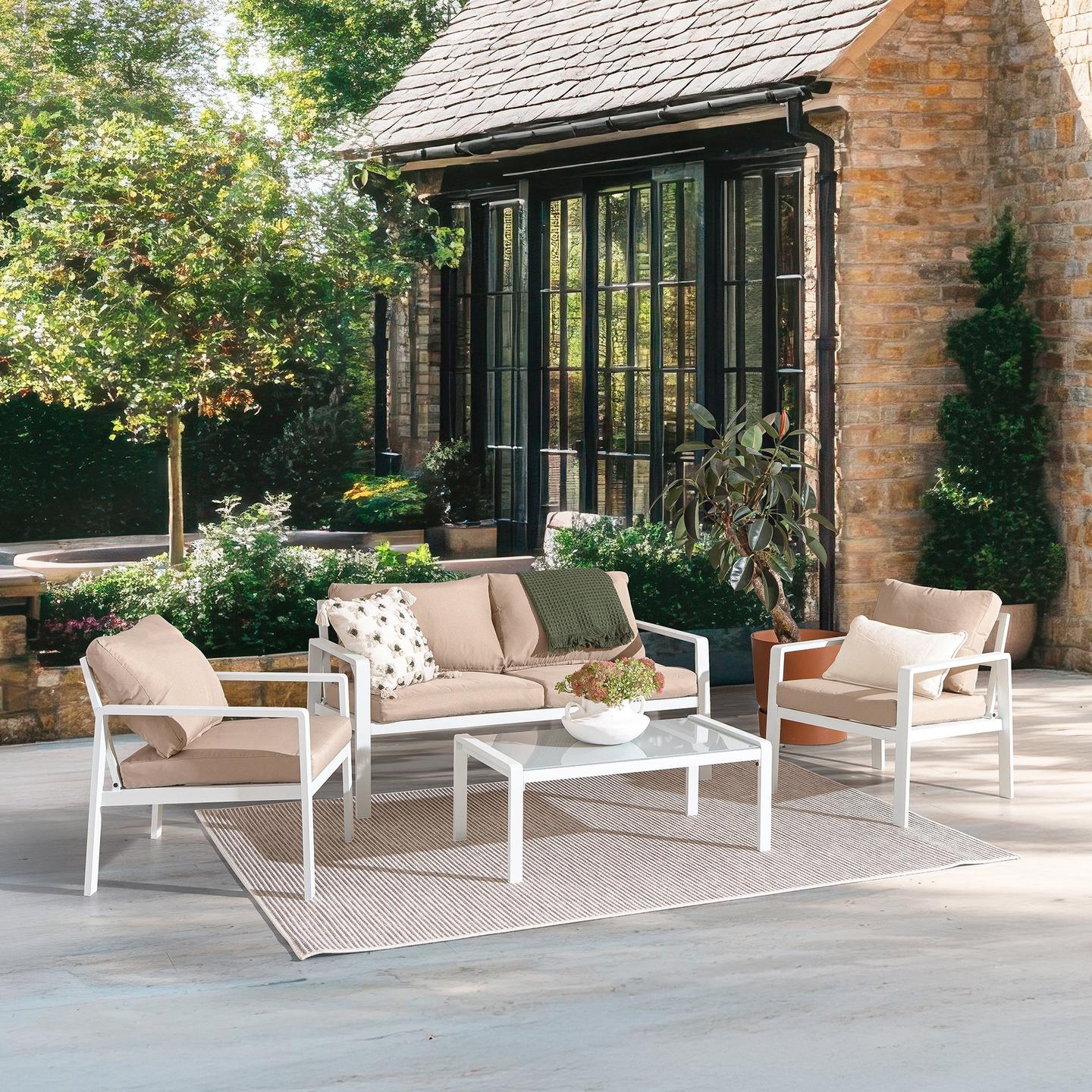 Ramnes diivanikomplekt (2-kohaline + 2 tooli + laud)