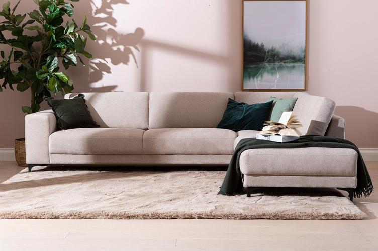 Westcoast avatud nurgaga diivan, suur, parem, Storm 06, liiv