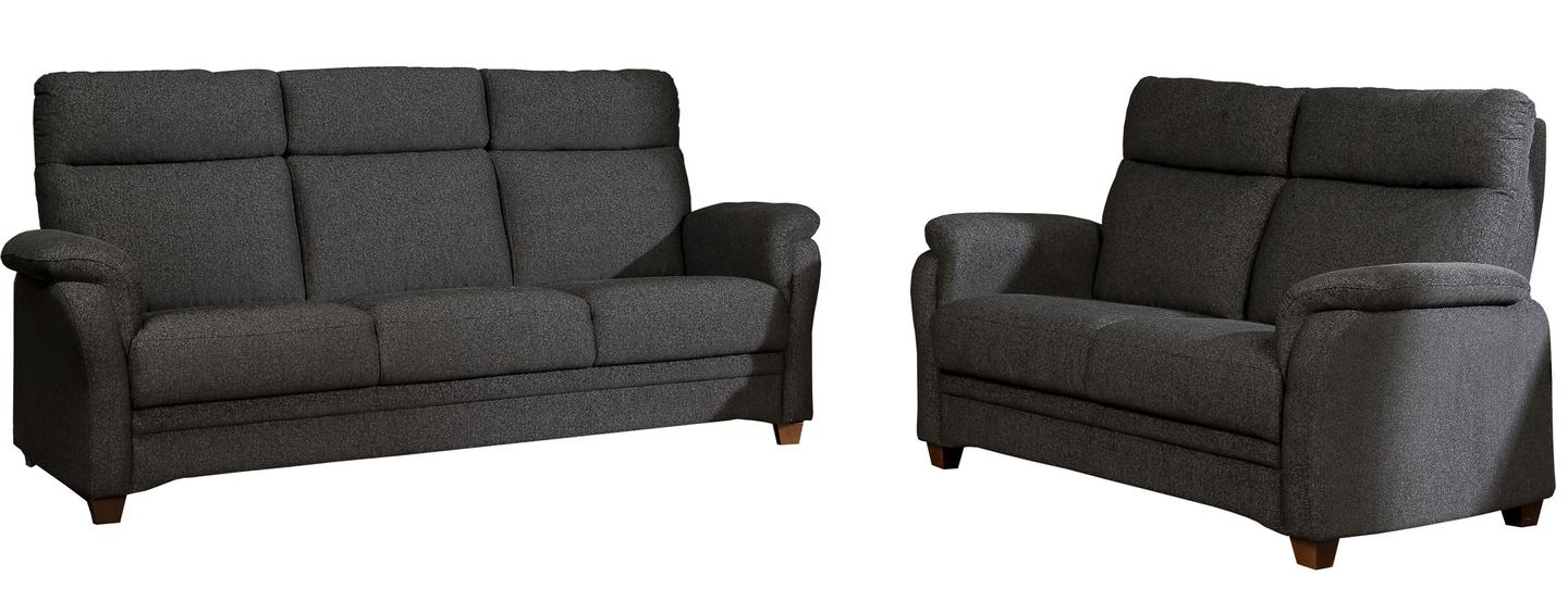 Pasadena diivanikomplekt must (3-kohaline diivan + 2-kohaline diivan)