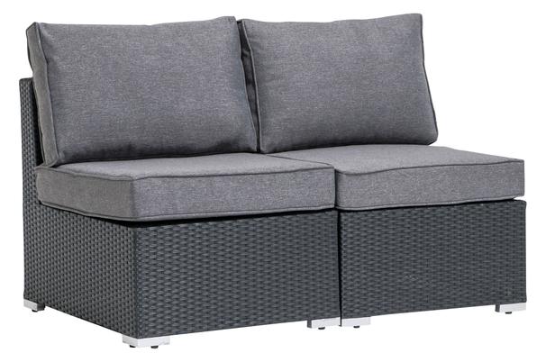 Aiamööbli diivan Mode 2-kohaline, käetugedeta