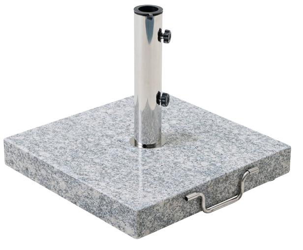 Päikesevarju jalg  Aiamööbli päikesevarju alus, kandiline 35kg graniit