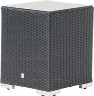 Pisipilt: Mode aiamööbli diivanilaud, must polürotang / klaas