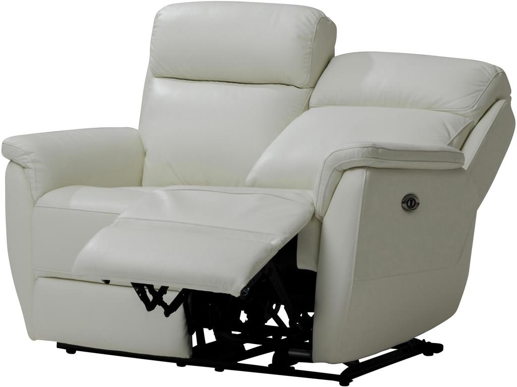 Diivan Colorado 2-kohaline, recliner, (2 x mootor) puhas valge nahk/kn