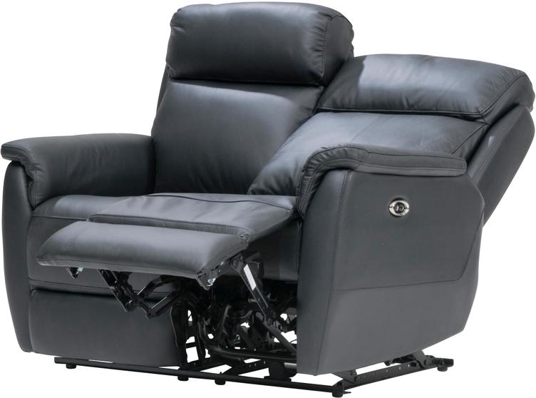 Colorado 2 kohaline recliner diivan (2xmotor) must nahk/kn