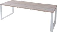 Pisipilt: Söögilaud Lankku 95x140 nordic oak/valge sile metalljalg