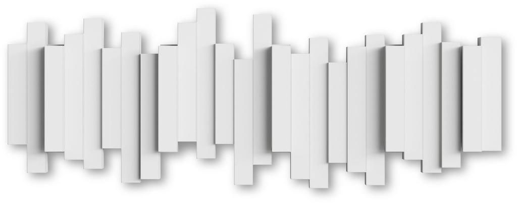Riidenagi Umbra Sticks 49 cm, 5 konksuga, valge
