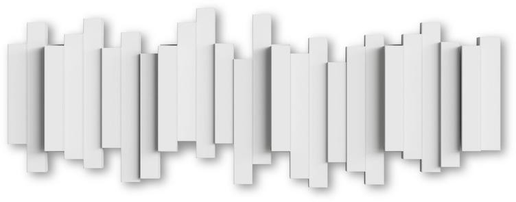 Riidenagi Umbra Sticks 49 cm, 5 konksuga, valge
