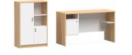 Kuutio Riiul 68x102 cm, tamm/valge