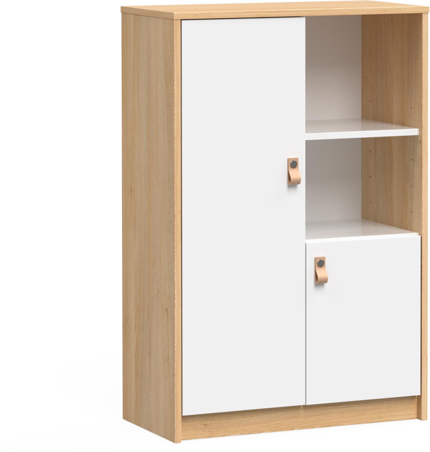 Kuutio Riiul 68x102 cm, tamm/valge