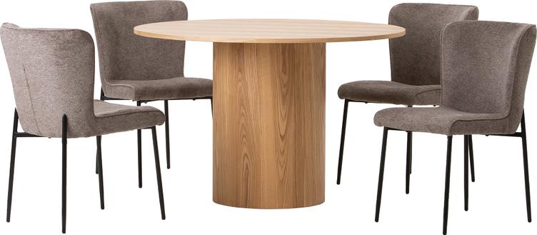 Rotondo & Leilani laud + 4 tooli