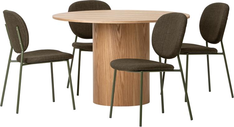 Rotondo & Saga laud + 4 tooli