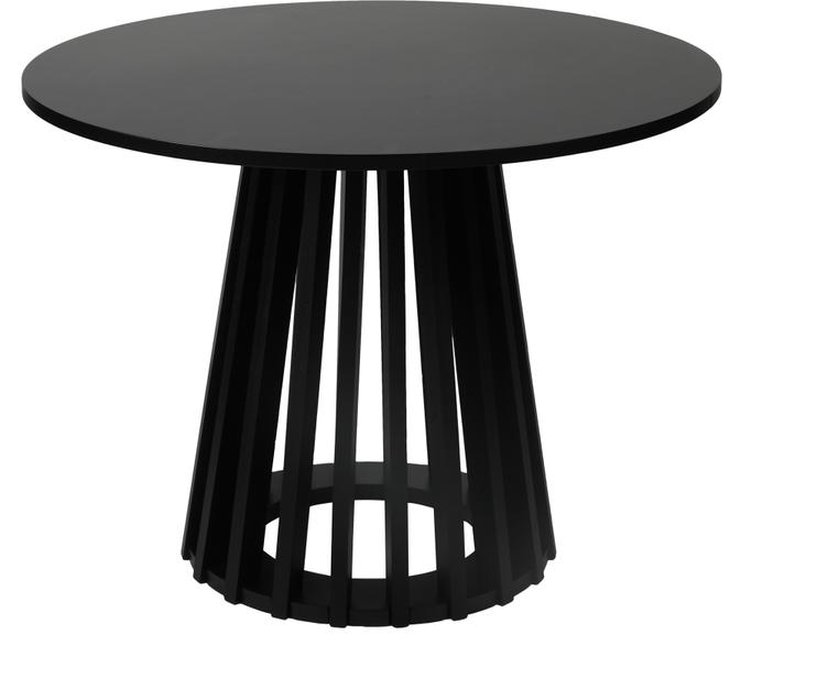 Lyon diivanilaud, ümar, must