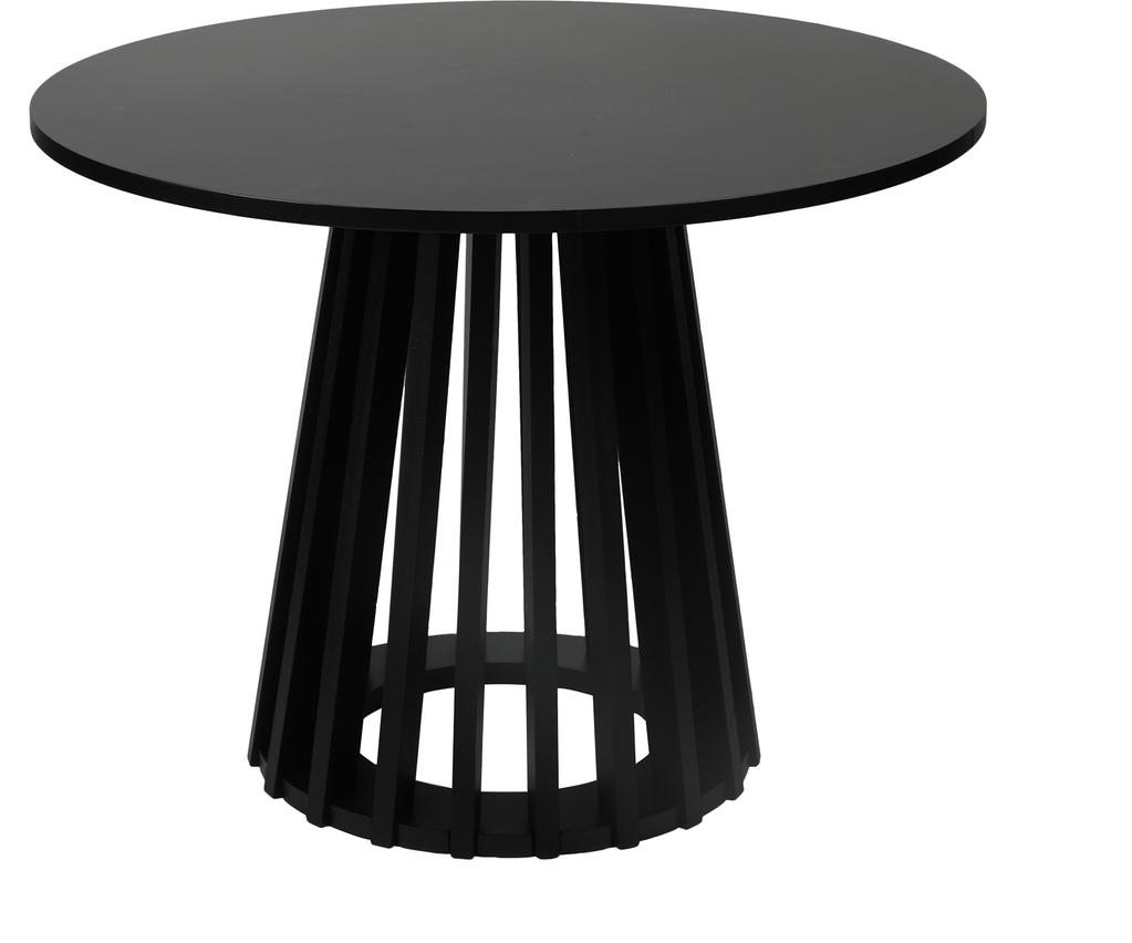 Lyon diivanilaud, ümar, must