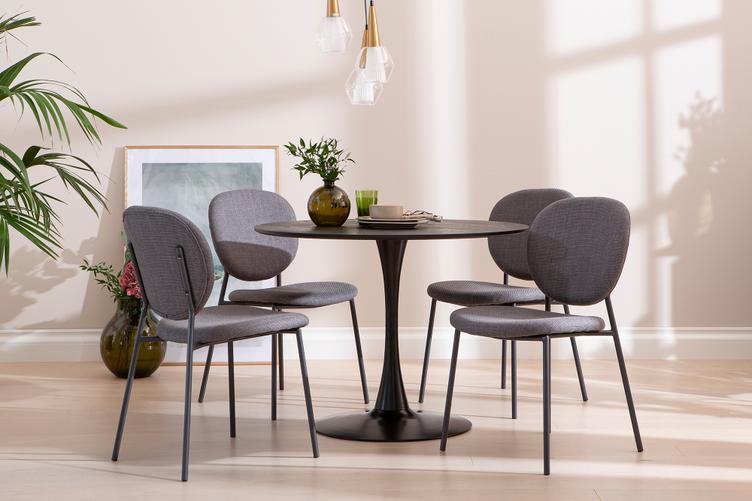 Söögilauakomplekt Apollo & Saga laud + 4 tooli