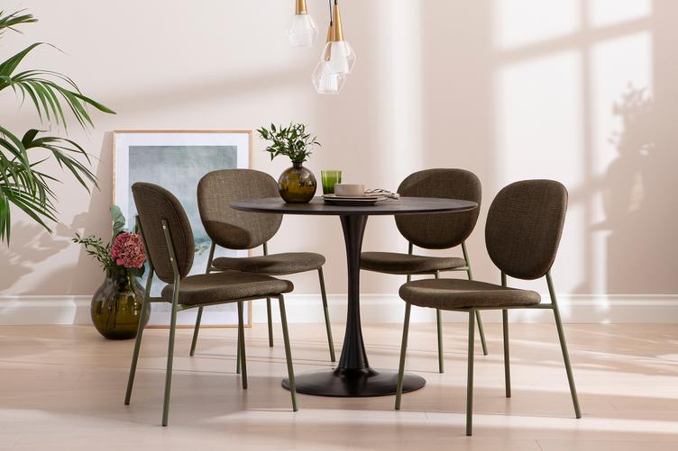 Söögilauakomplekt Apollo & Saga laud + 4 tooli