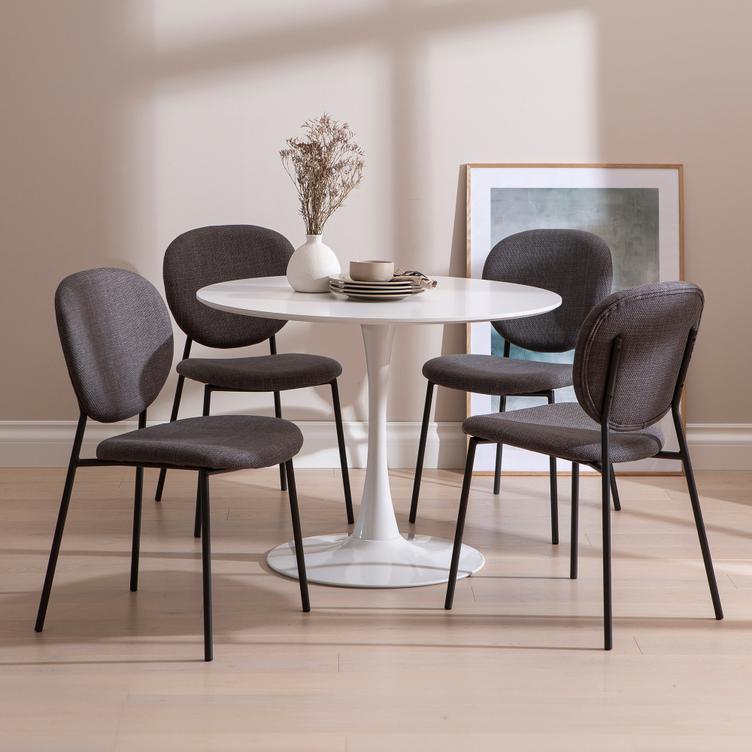 Söögilauakomplekt Apollo & Saga laud + 4 tooli