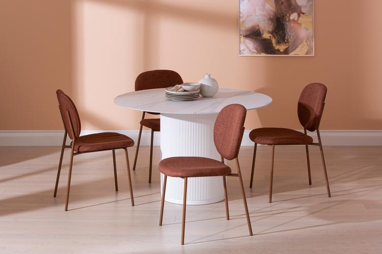 Söögilauakomplekt Kalida & Saga laud + 4 tooli