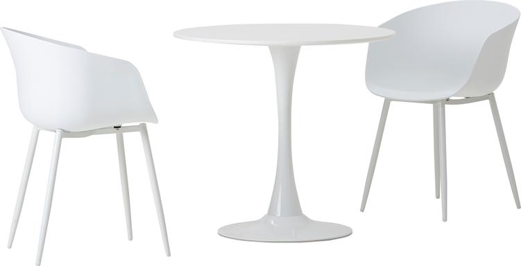 Söögilauakomplekt Apollo & Nord laud + 2 tooli