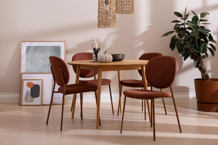 Ekholm & Saga laud + 4 tooli