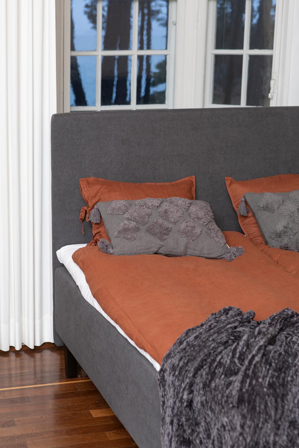 Moon Gold kušett 160x200 pocket + Moon Gold Luxus kattemadrats + Moon Bronze voodivoodipeats, antratsiit