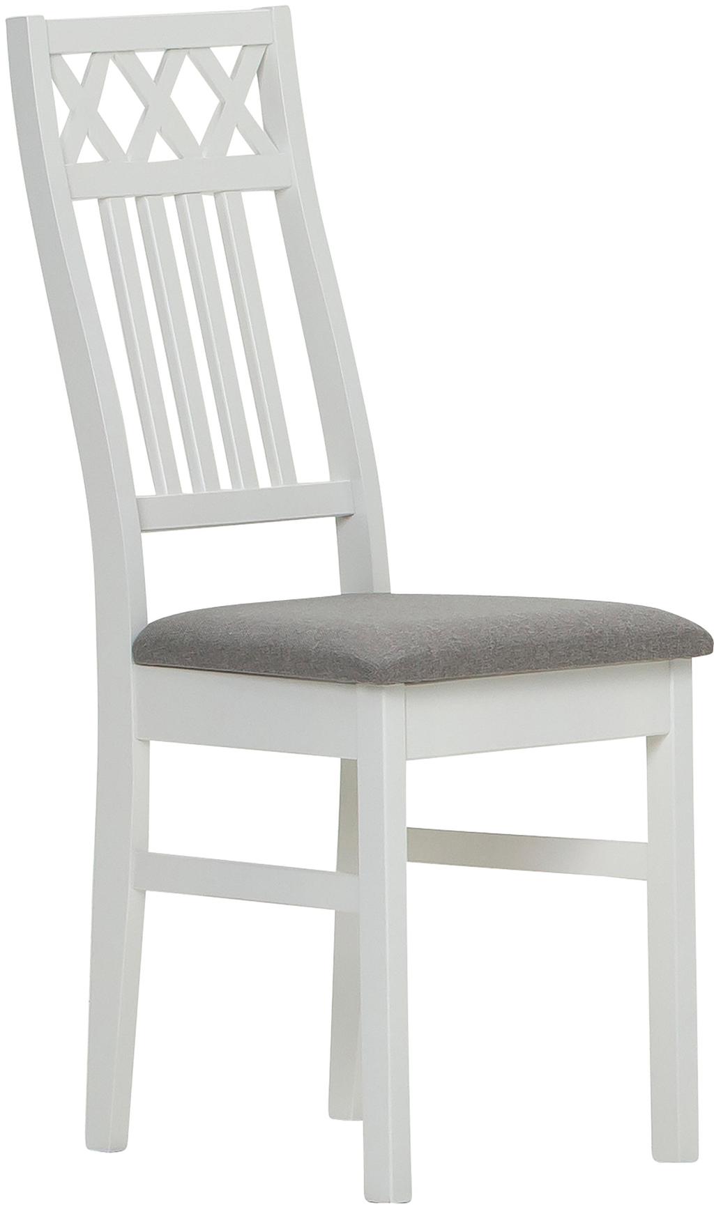 Hovi XXX söögilaua tool valge/helehall polster