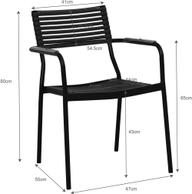 Pisipilt: Calle aiamööbli tool, virnastatav