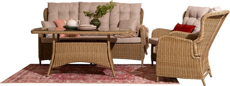 Aiamööbli diivanikomplekt Stavanger 2+1+1+diivanilaud