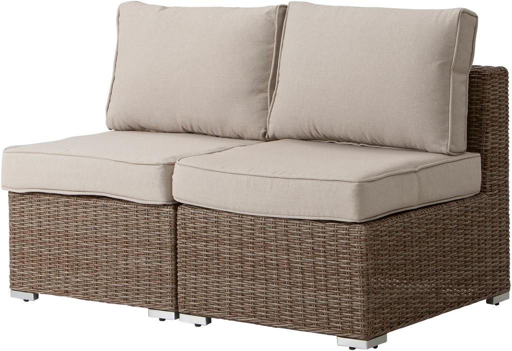 Mode terrassimööbli 2-kohaline diivan, käetugedeta