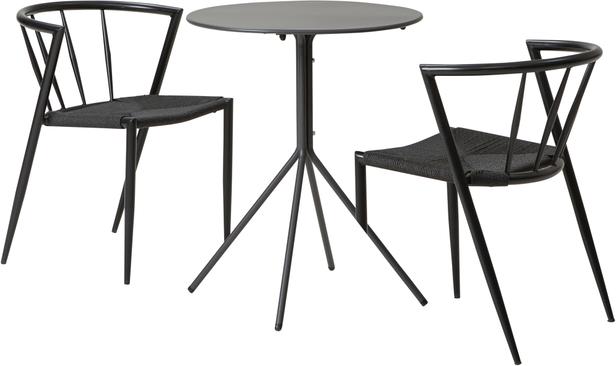 Trento & Deco aiamööbli komplekt, laud ja toolid kahele