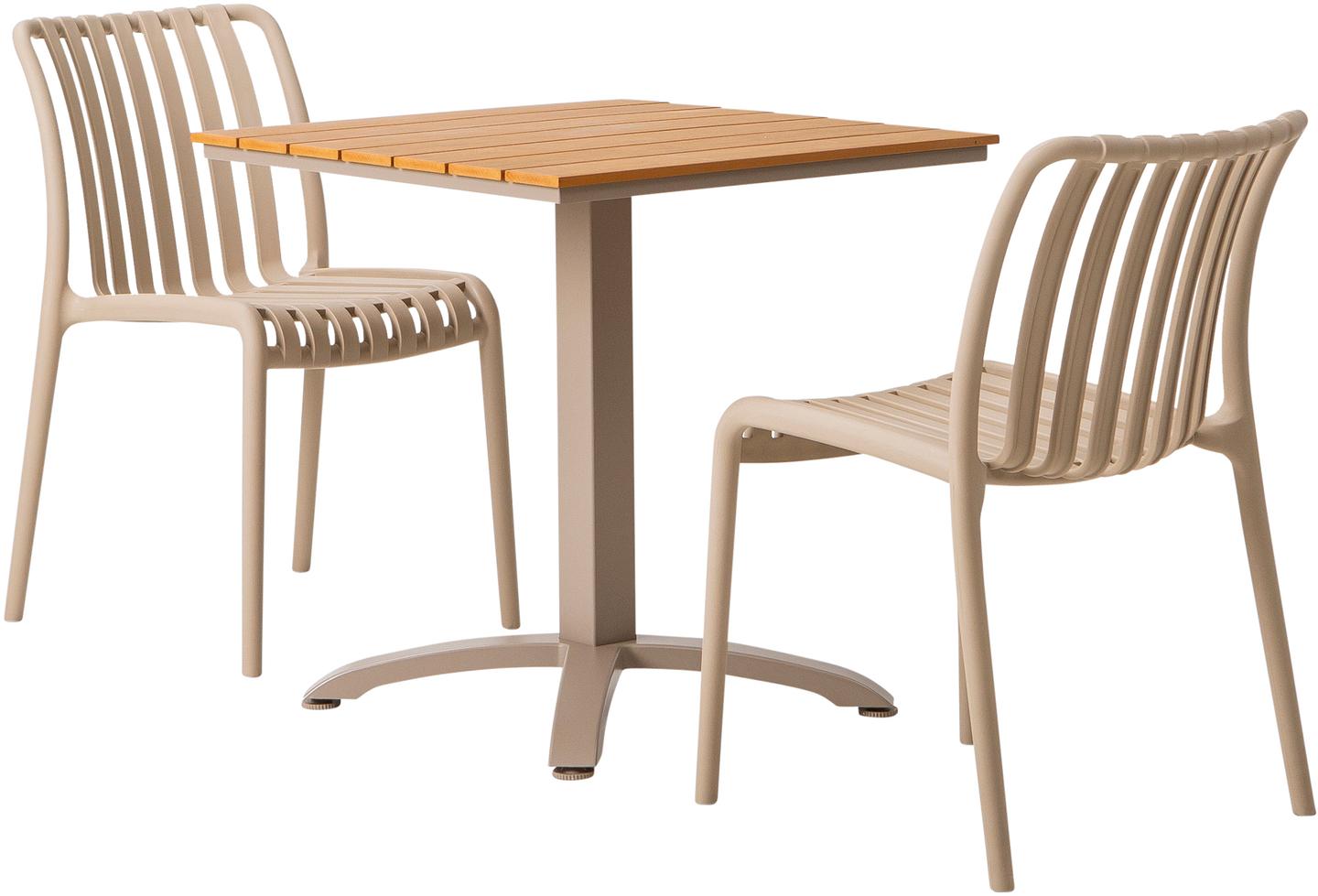 Albury & Avellino aiamööbli rõdukomplekt kahele, 70x70cm