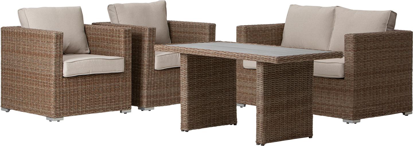 Mode Natural aiadiivanikomplekt 2+1+1 + kõrge laud