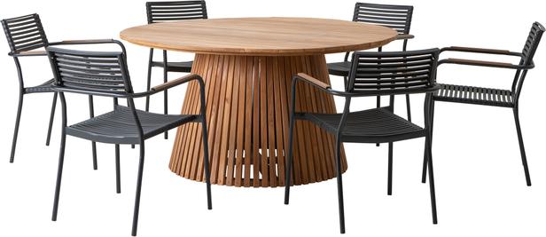 Deco & Calle aiamööbli söögilaua komplekt neljale