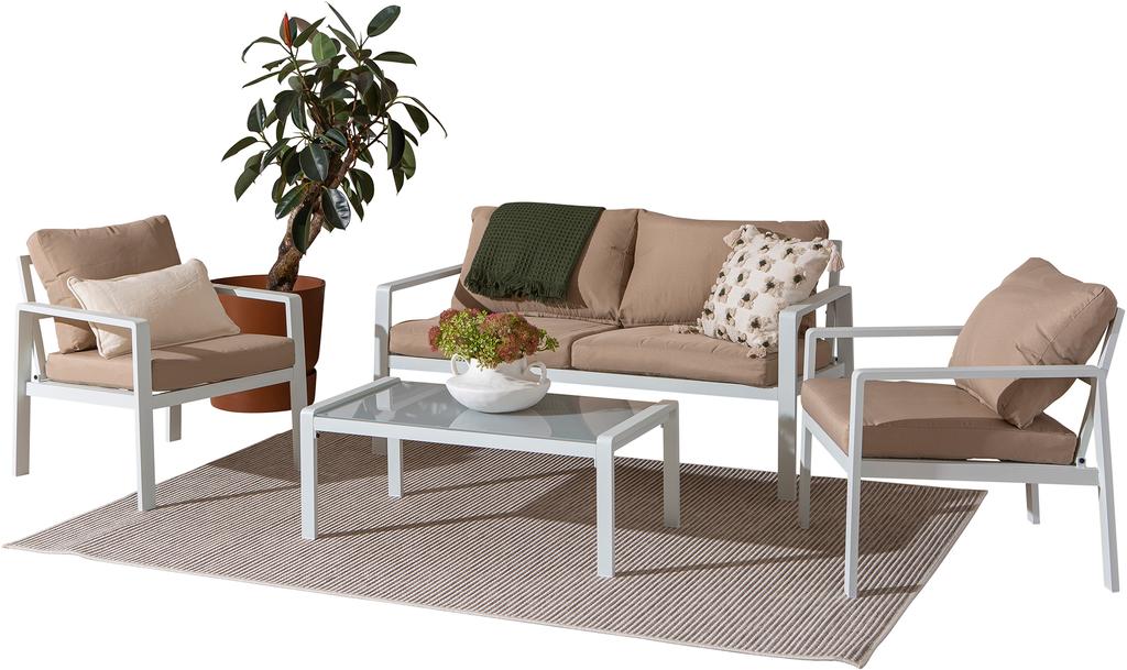 Ramnes diivanikomplekt (2-kohaline + 2 tooli + laud)