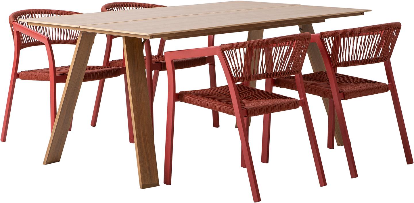 Messina & Elegance söögilaua komplekt neljale