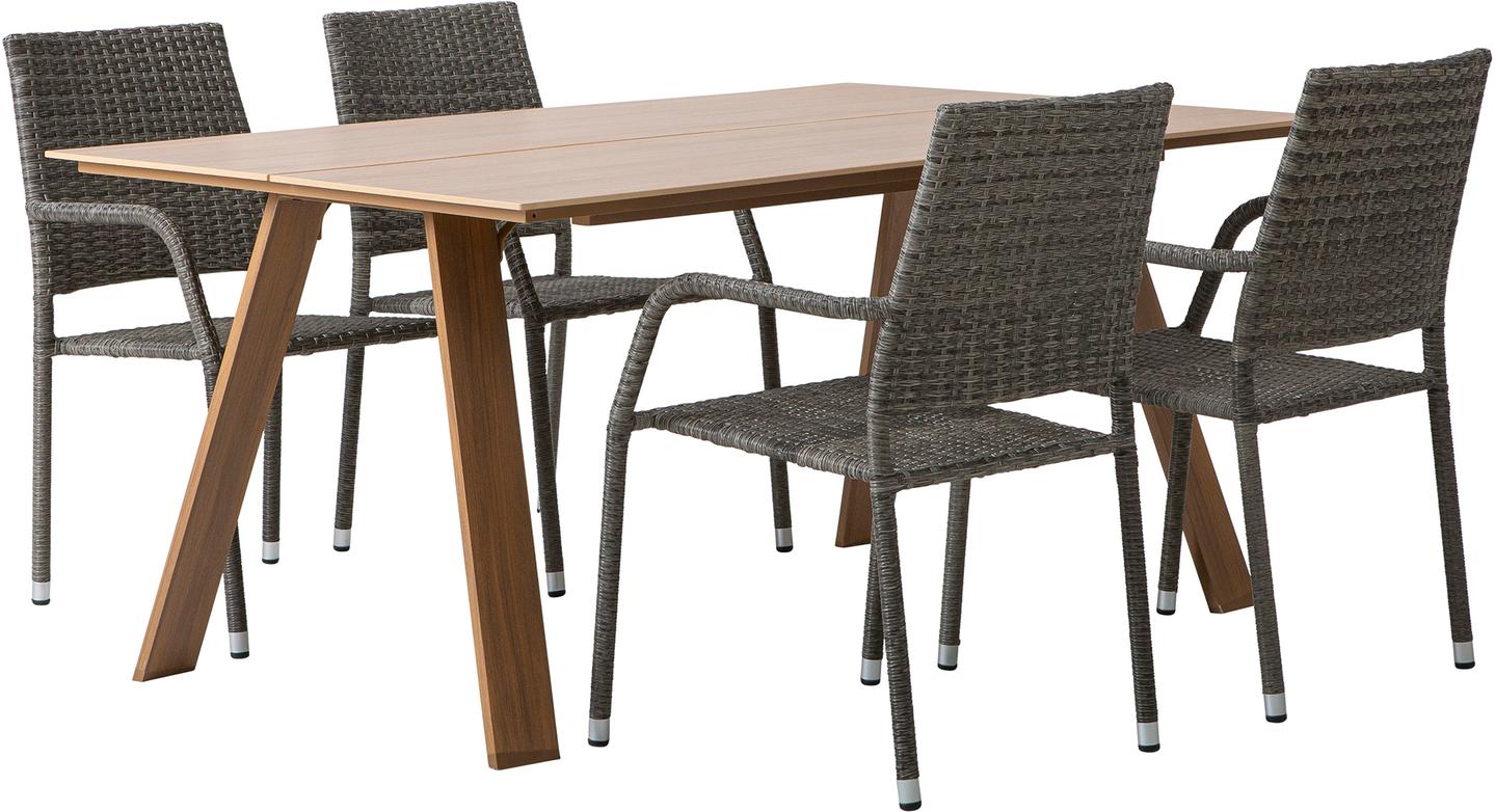 Messina & Oliva söögilaua komplekt neljale