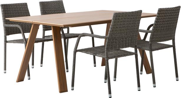 Messina & Oliva söögilaua komplekt neljale