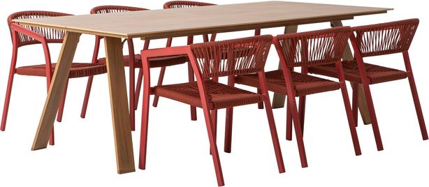 Messina & Elegance söögilaua komplekt kuuele