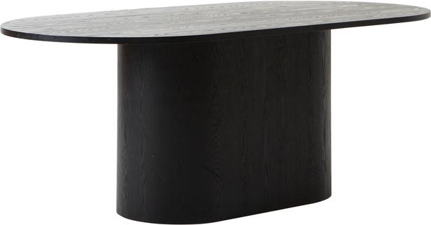 Rotondo söögilaud, 200x110 cm, must saar