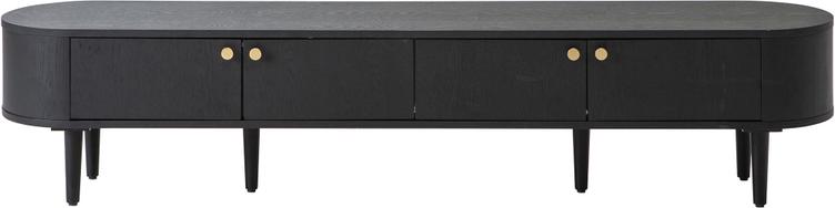 Rotondo tv-alus, 200 cm, must saarevineer