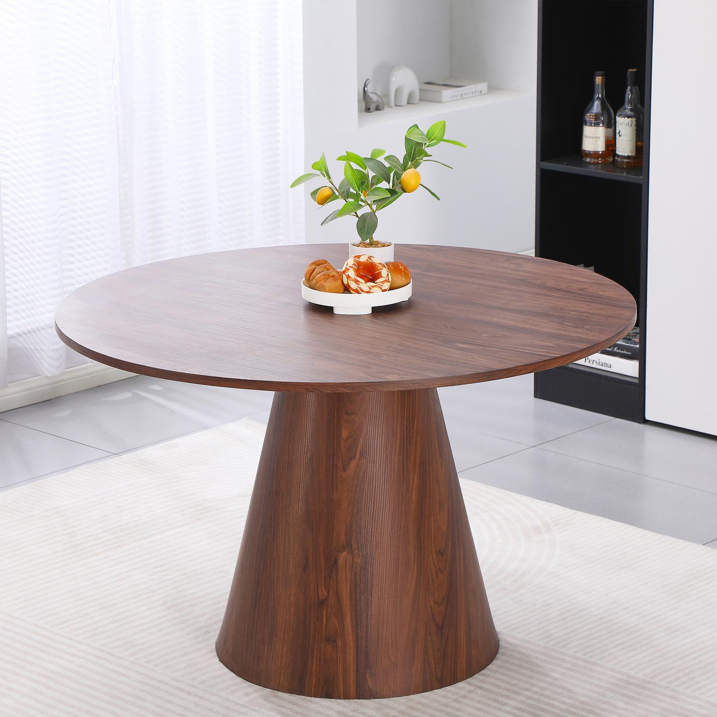 Islet söögilaud, ümar, 120cm, pähkel