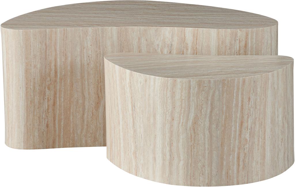 Island diivanilaudade komplekt, 90x60x40 cm + 60x40x33 cm, valge