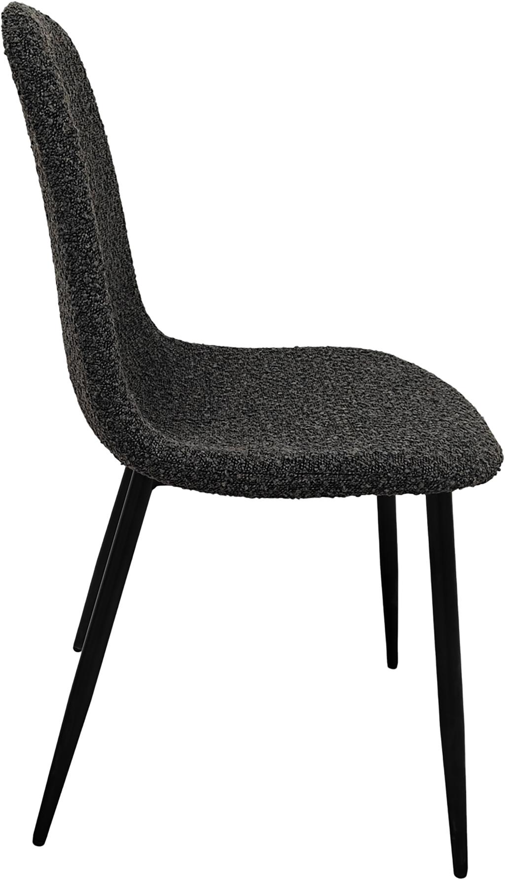 Söögitool Maria must raam / tumehall kangas